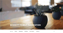 Desktop Screenshot of bennettfoundation.org