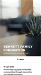Mobile Screenshot of bennettfoundation.org
